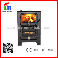 NO. WM203-1100 Estufa de leña de acero negro WarmFire